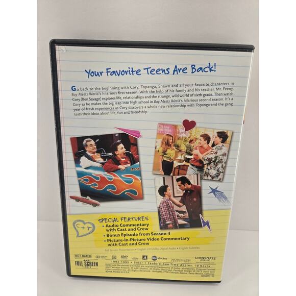 Boy Meets World Seasons 1 & 2 The Complete Collection DVD Set - Picture 2 of 2
